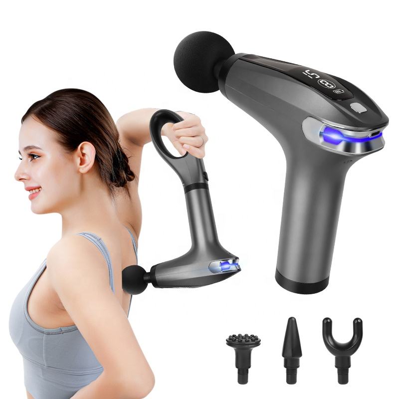 Percussion Massage Gun — 4-Head Deep Tissue Muscle Recovery Massager