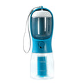 3-in-1 Dog Travel Water Bottle – Dispenser, Treat & Poop Bag Holder