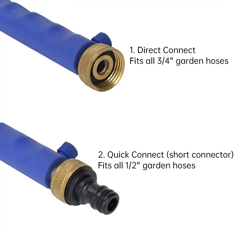 2-in-1 High-Pressure Garden Hose Washer Wand — Power Jet & Fan Spray