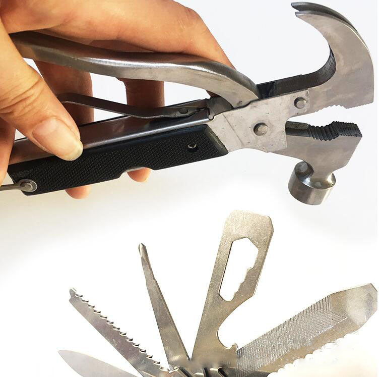 18-in-1 Camping Multi-Tool — Folding Claw Hammer & Outdoor Survival Gear