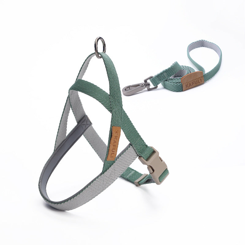 Dog Leash Pet Vest Chest Harness Medium And Large Dog French Dog Golden Retriever Dog Walking Rope