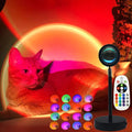 Sunset Lamp Projector – 16-Color LED Room Glow (Remote + App)