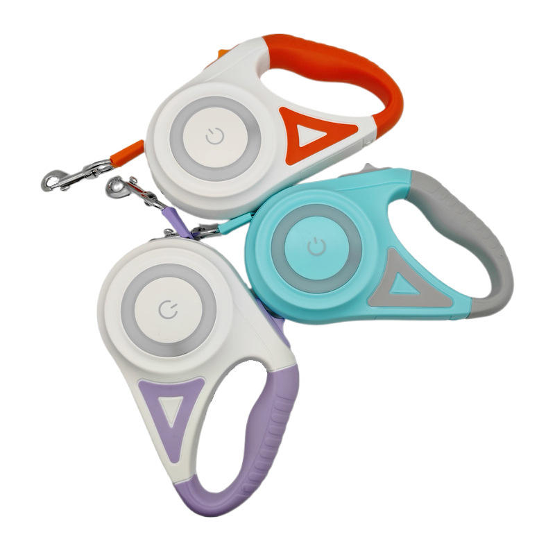 Glowing Retractable Dog Leash