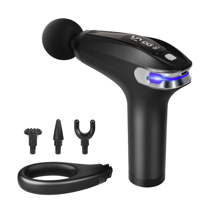Percussion Massage Gun — 4-Head Deep Tissue Muscle Recovery Massager