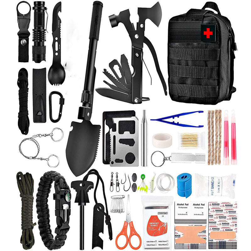 Outdoor Emergency Survival Kit — First Aid, Camping & Hiking Gear Set