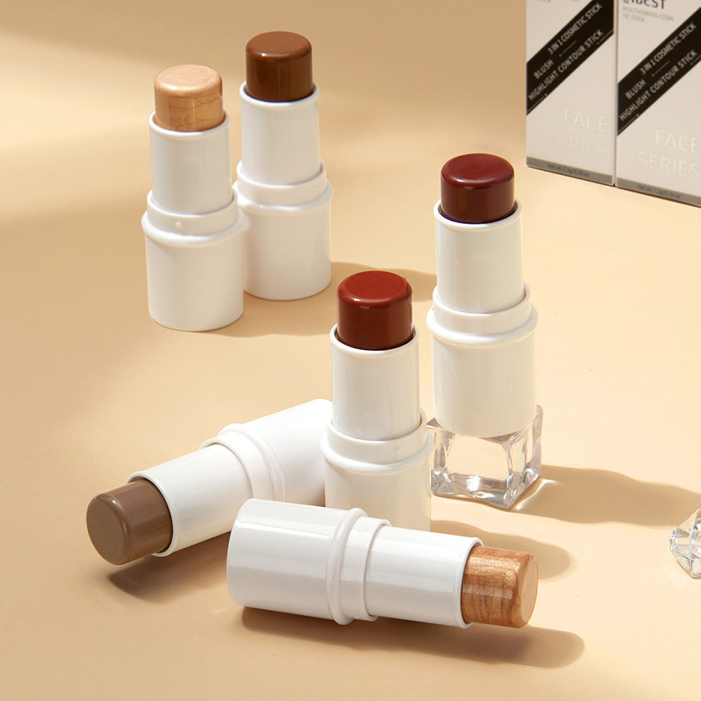 4-in-1 Multistick — Highlight, Contour, Blush & Lip Color in One