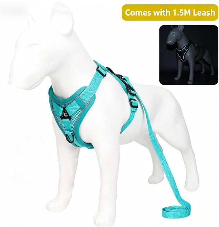 Reflective Cat Harness & Leash Set – Breathable Vest Style