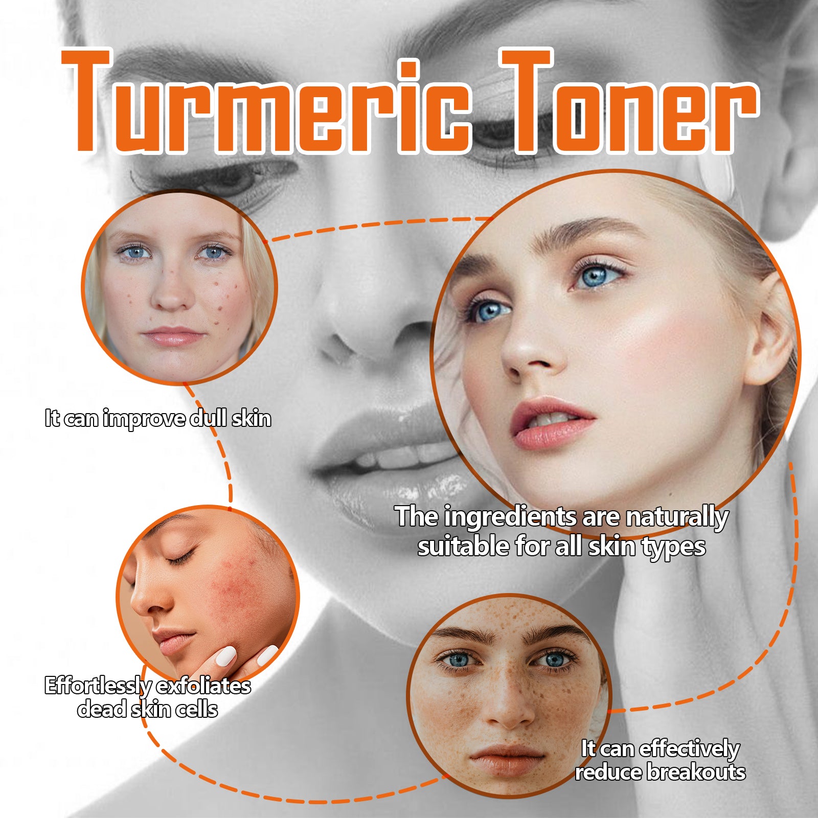 Turmeric Dark Spot Eraser Toner — Brightening & Hydrating Facial Toner