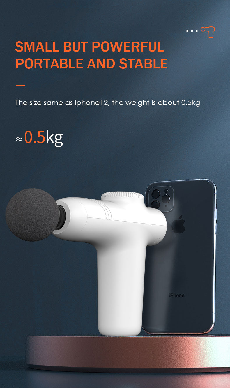 Mini Percussion Massage Gun — Pocket-Sized Deep Tissue Relief