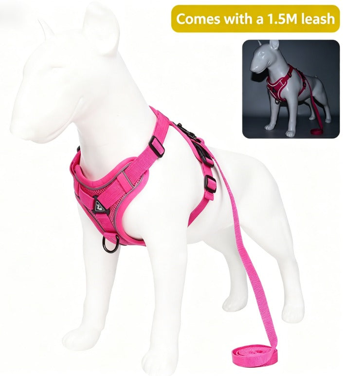 Reflective Cat Harness & Leash Set – Breathable Vest Style