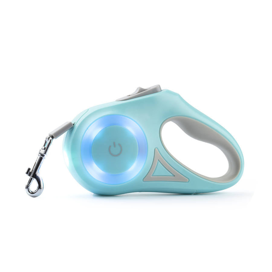 Glowing Retractable Dog Leash