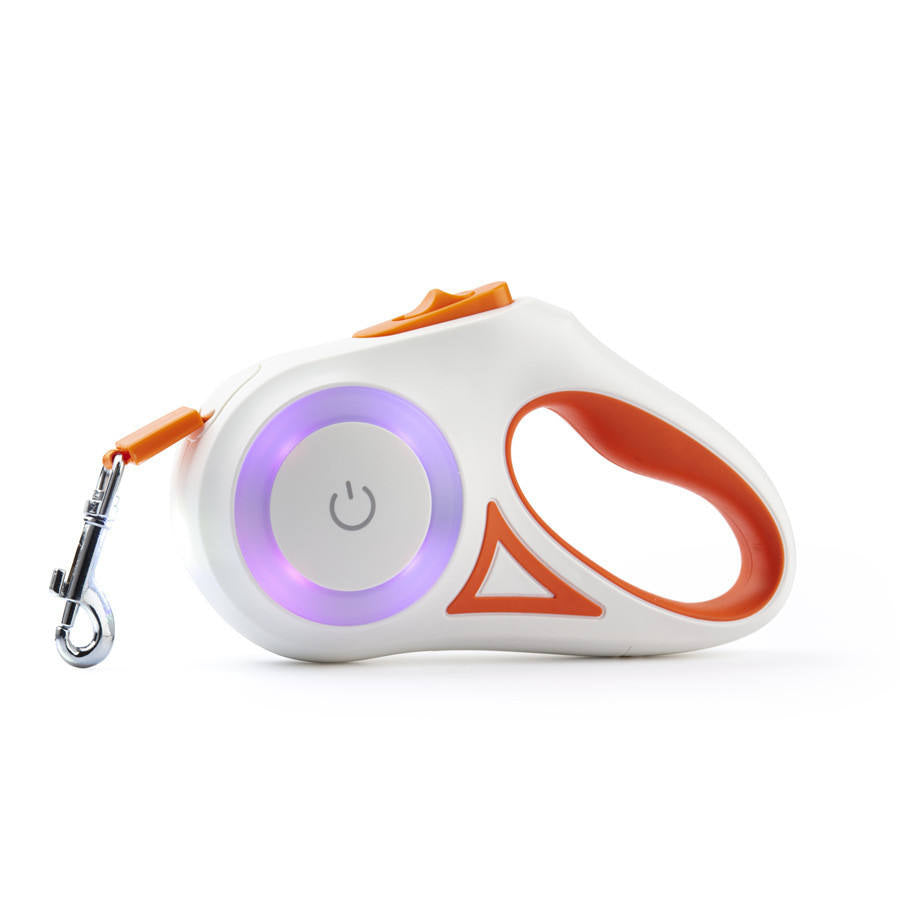 Glowing Retractable Dog Leash