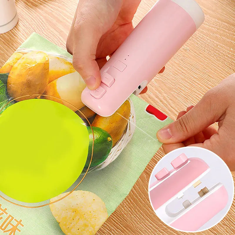 Handheld Food Vacuum Sealer – Keep Food Fresh 5x Longer