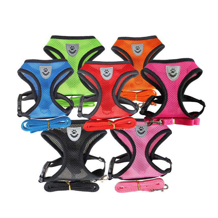 Dog Chest Harness & Leash Set