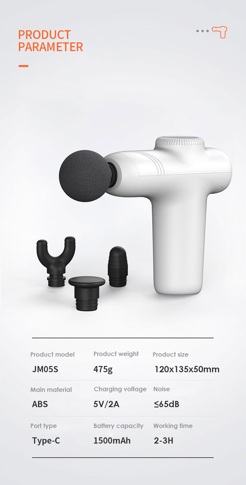 Mini Percussion Massage Gun — Pocket-Sized Deep Tissue Relief