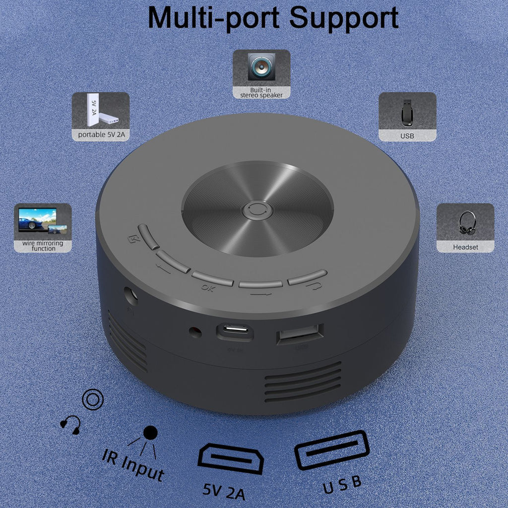 Mini Pocket Projector — Movie Night Anywhere, No TV Needed