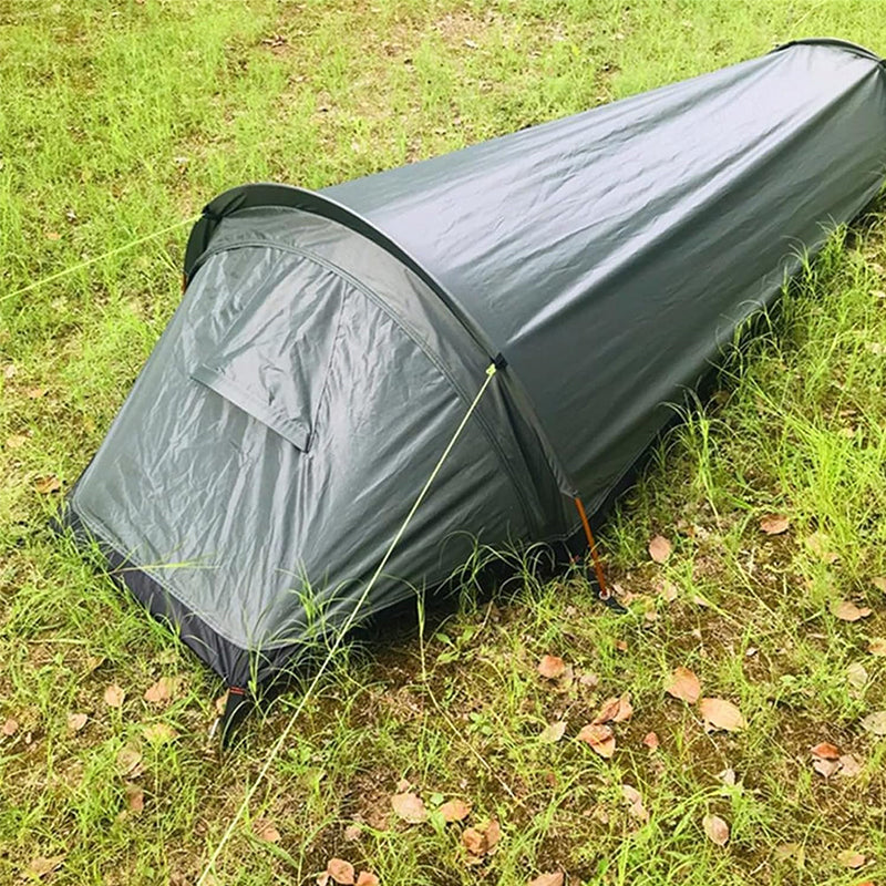 Lightweight Waterproof Camping Tent & Sleeping Bag — 1-Person Outdoor Shelter