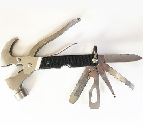18-in-1 Camping Multi-Tool — Folding Claw Hammer & Outdoor Survival Gear