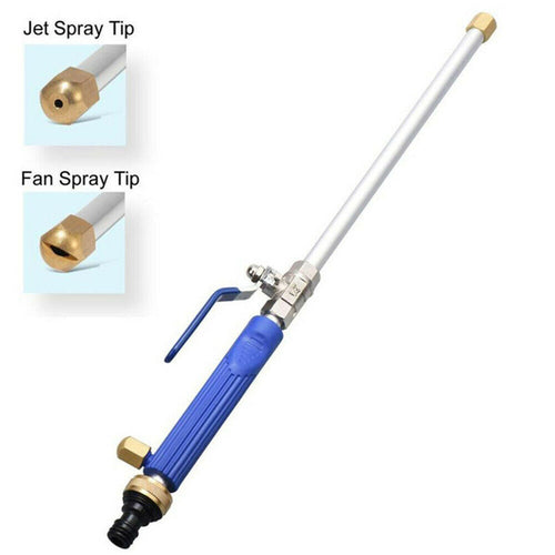 2-in-1 High-Pressure Garden Hose Washer Wand — Power Jet & Fan Spray