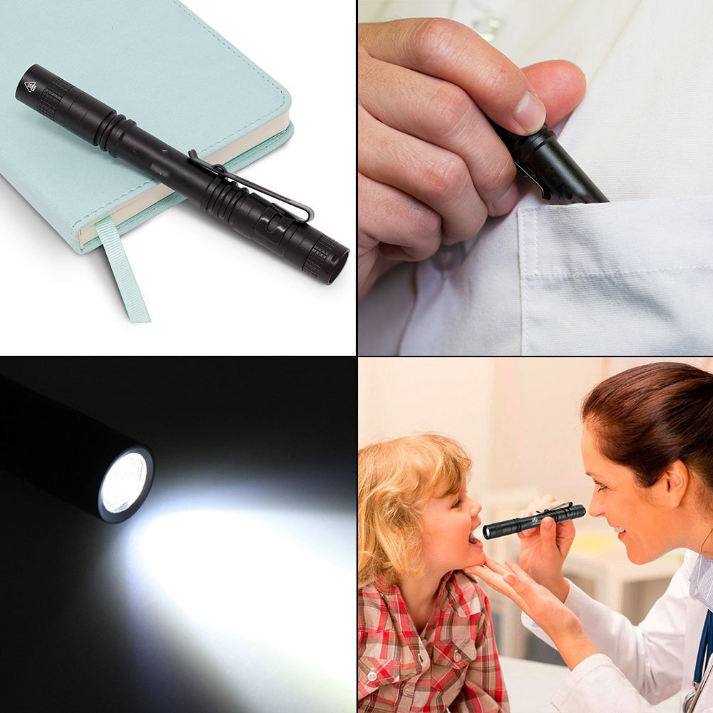 Mini Pocket Pen Flashlight — 1200 Lumen Portable Torch