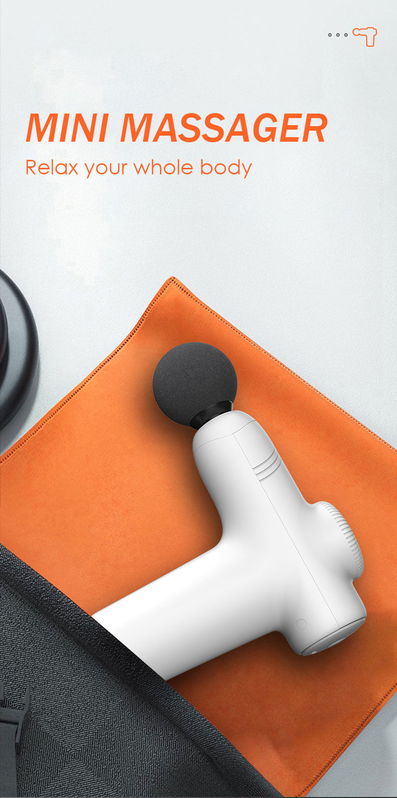 Mini Percussion Massage Gun — Pocket-Sized Deep Tissue Relief